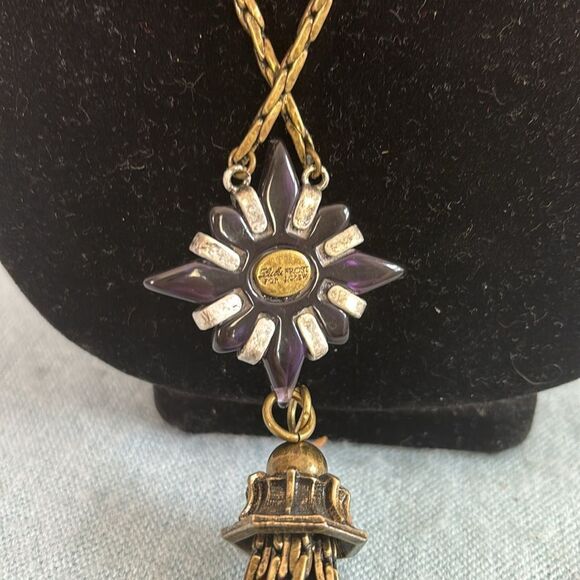 J Crew Lulu Frost Purple w Crystal Pendant/Tassle - Picture 5 of 6